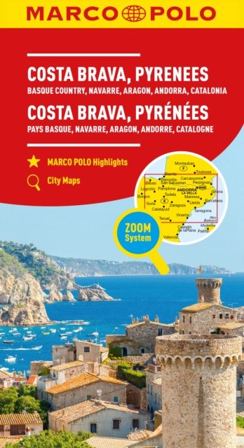 Cover for Marco Polo · Costa Brava Marco Polo Map: Includes Pyrenees, Basque Country, Navarre, Aragon, Andorra and Catalonia (Kartor) (2024)