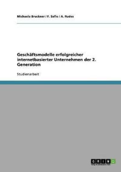Cover for Bruckner · Geschäftsmodelle erfolgreicher (Bog) [German edition] (2013)