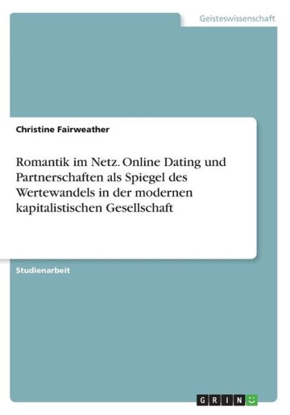 Cover for Fairweather · Romantik im Netz. Online Da (Book) (2016)