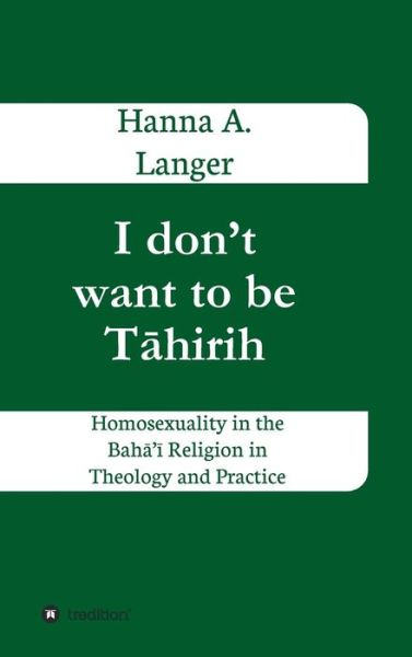 Cover for Hanna a Langer · I Don't Want to Be T Hirih (Hardcover Book) (2015)