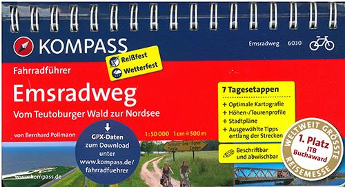 Cover for Mair-Dumont / Kompass · Kompass Fahrradführer 6030: Emsradweg : Vom Teutoburger Wald zur Nordsee (Book) (2013)