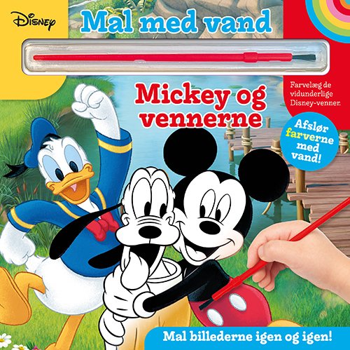 Marvel: Mal med vand - Disney - Mickey og venner (Cardboard Book) [1. wydanie] (2024)