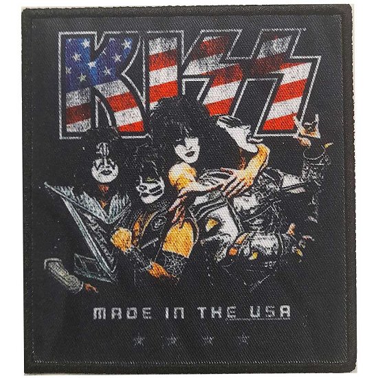 KISS Standard Printed Patch: Made In The USA - Kiss - Gadżety - Value Merch - 5056561000558 - 15 grudnia 2023