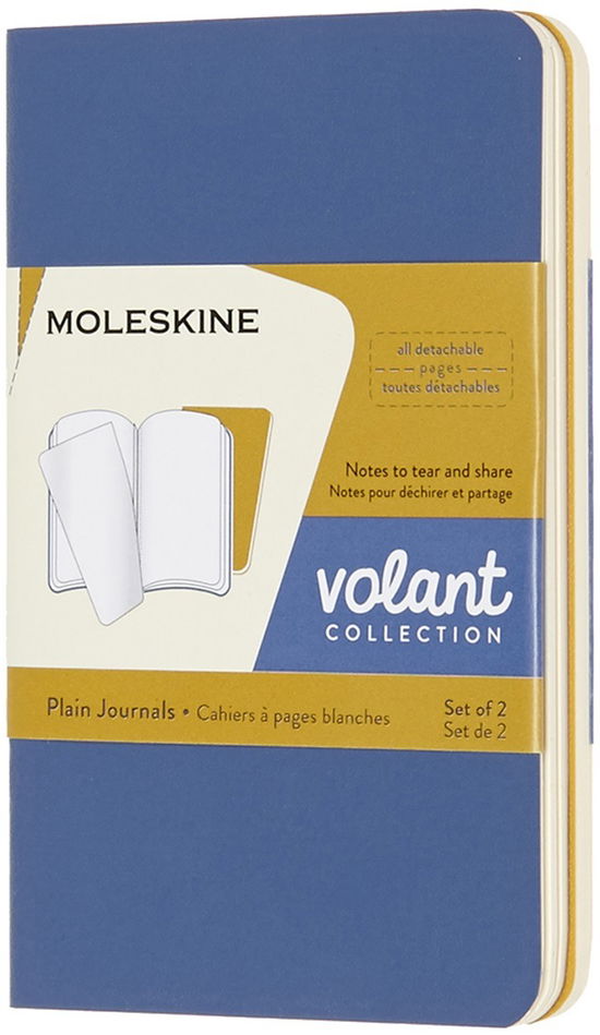 Moleskine Volant Journals XS Plain Forget.Blue Amber.Yellow - Moleskine - Książki - MOLESKINE - 8058647620558 - 26 lipca 2018