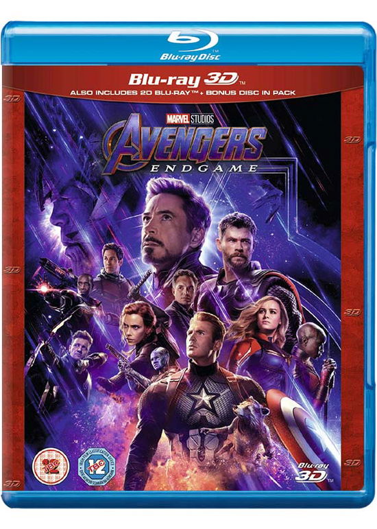 Cover for Avengers: Endgame (3D + 2d) · Avengers Endgame 3D + 2D (Blu-Ray) (2019)