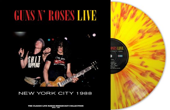 Cover for Guns N' Roses · Live In New York City 1988 (Yellow / Red Splatter Vinyl) (LP) (2022)