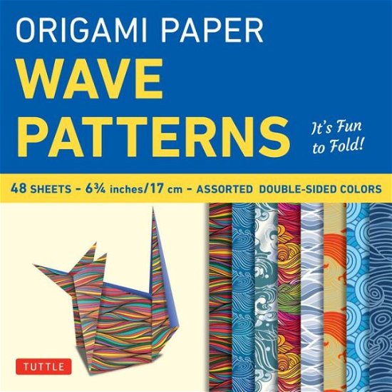 Cover for Tuttle Publishing · Origami Paper - Wave Patterns - 6 3/4 inch - 48 Sheets: Tuttle Origami Paper: Origami Sheets Printed with 8 Different Designs: Instructions for 8 Projects Included (Stationery) [Origami Paper edition] (2017)