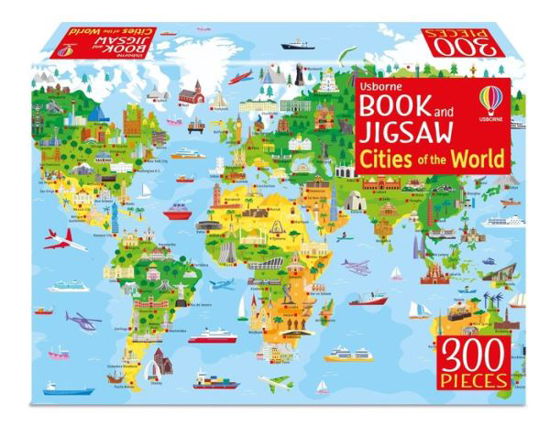 Book and Jigsaw Cities of the World - Usborne Book and Jigsaw - Sam Smith - Bøker - Usborne Publishing Ltd - 9781805316558 - 3. mars 2023