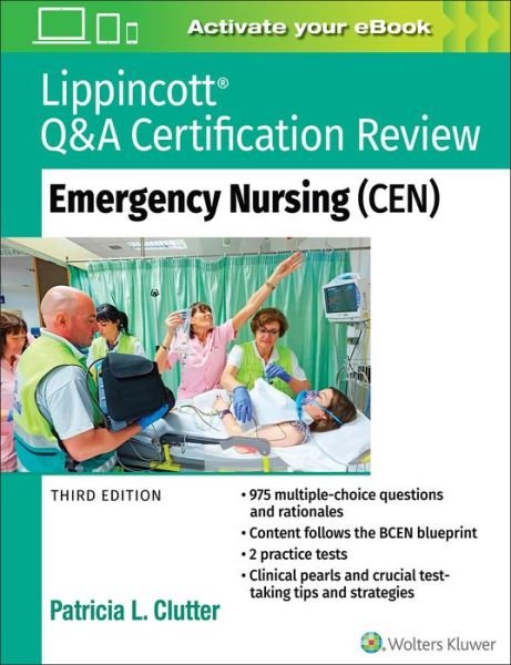 Cover for Patricia Clutter · Lippincott Q&amp;A Certification Review: Emergency Nursing (CEN) (Paperback Book) (2019)