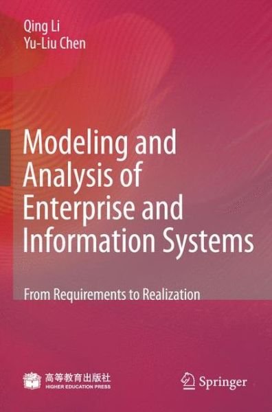 Cover for Li · Modeling and Analysis of Enterprise (Bok) (2009)