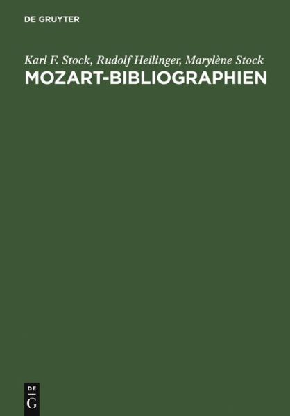 Cover for Stock · Mozart-Bibliographien (Book) [German, 0002-enlarged edition] (2006)