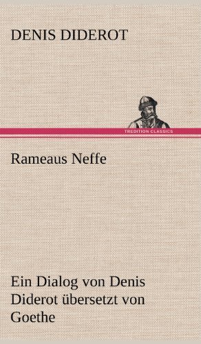 Cover for Denis Diderot · Rameaus Neffe. Ubersetzt Von Johann Wolfgang Von Goethe (Hardcover bog) [German edition] (2012)
