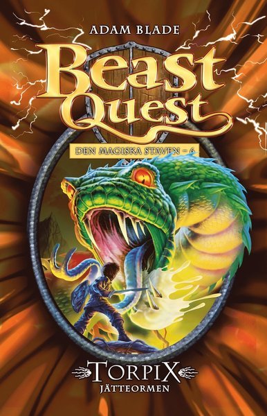 Cover for Adam Blade · Beast Quest Den magiska staven: Torpix : jätteormen (Indbundet Bog) (2017)