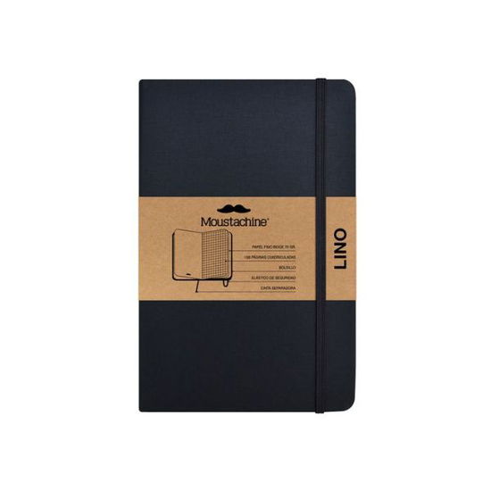 Cover for Moustachine · Moustachine Classic Linen Pocket Black Squared Hardcover (Book) (2024)