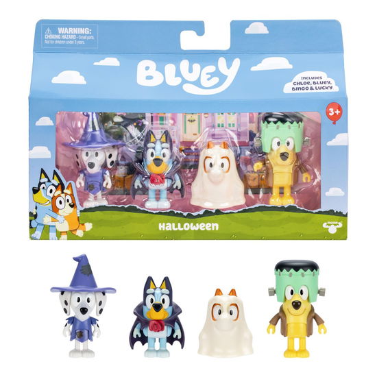 Figures 4 Pk, - Halloween (90266) - Bluey - Merchandise -  - 0630996176559 - 