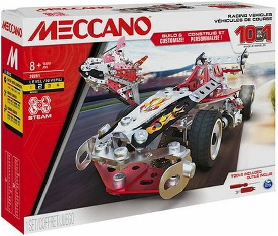 Cover for Meccano: Multi Modello Da 10 · Meccano: Multi Modello Da 10 - Veicoli Da Gara (Toys)
