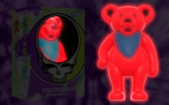 Grateful Dead - Dancing Bear Glow (Stealie Red) Reaction Figure - Grateful Dead - Merchandise - SUPER 7 - 0840049822559 - 