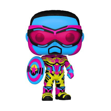 Funko Pop! Marvel - Black Light Captain America - Funko POP Falcon Winter Soldier Captain America BL - Merchandise - FUNKO UK LTD - 0889698627559 - February 28, 2022