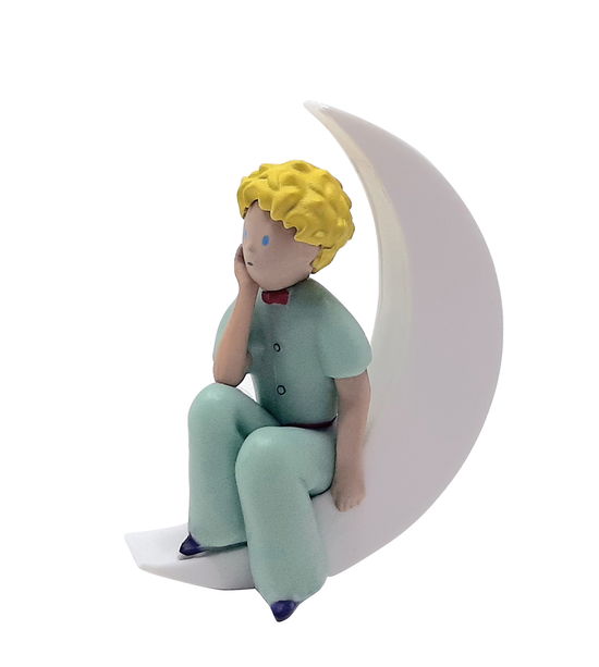 Little Prince Sitting On The Moon Figure - Plastoy Sas - Koopwaar - Plastoy - 3521320610559 - 