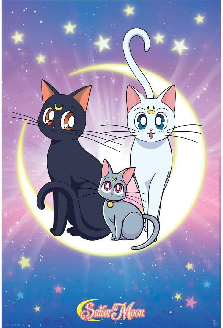 Großes Poster · SAILOR MOON - Poster Luna, Artemis & Diana (91.5 