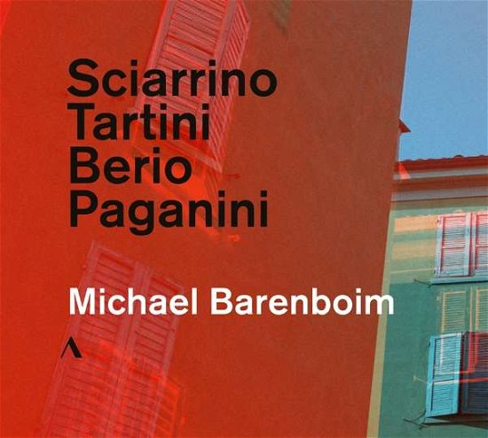 Cover for Michael Barenboim · Sciarrino. Tartini. Berio Paganini (CD) (2018)