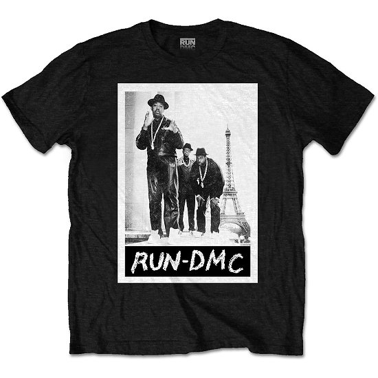 Run DMC Unisex T-Shirt: Paris Photo - Run DMC - Fanituote - Bravado - 5055979971559 - 