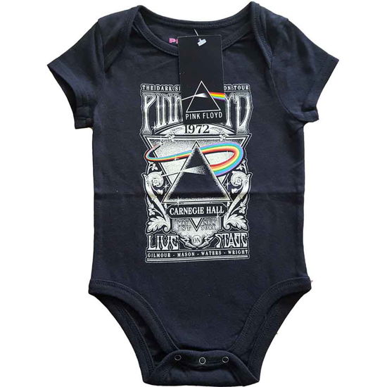 Pink Floyd · Pink Floyd Kids Baby Grow: Carnegie Hall Poster (9-12 Months) (CLOTHES) [Black - Kids edition]