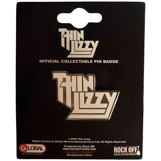 Cover for Thin Lizzy · Thin Lizzy Pin Badge: Logo (Anstecker) (2025)
