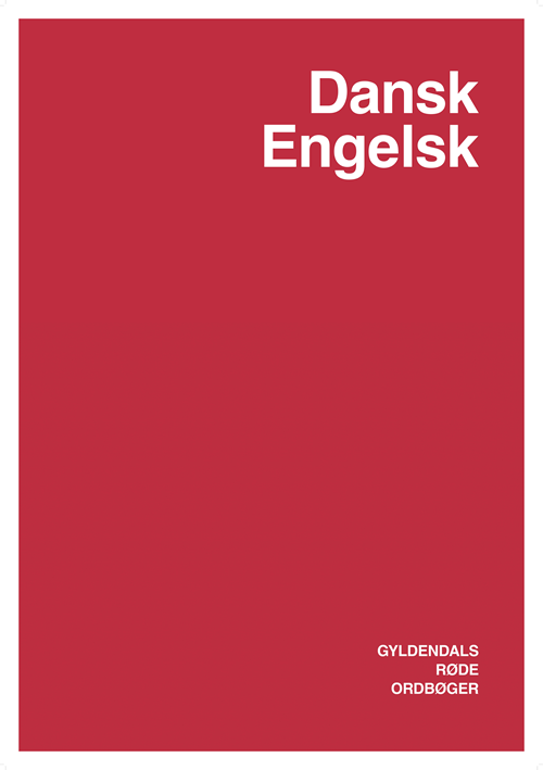 Cover for Ingen Forfatter · Plakat, Gyldendals røde ordbøger: Dansk / engelsk (Plakat) [1. utgave] (2018)