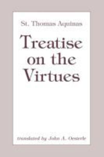 Cover for Thomas Aquinas · Treatise on the Virtues (Paperback Book) (1984)