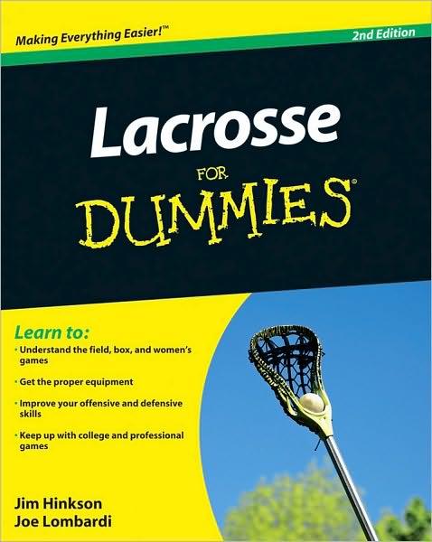 Lacrosse For Dummies - Jim Hinkson - Livros - John Wiley & Sons Inc - 9780470738559 - 1 de março de 2011