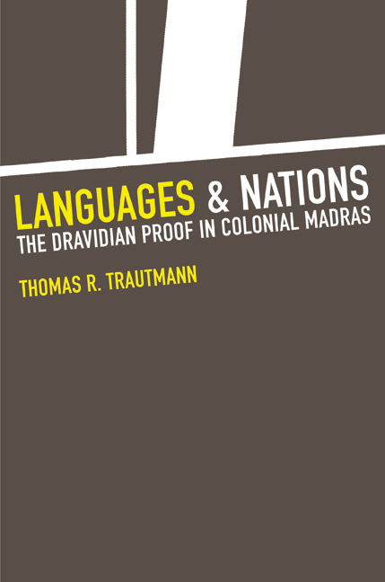 Cover for Thomas R. Trautmann · Languages and Nations: The Dravidian Proof in Colonial Madras (Hardcover bog) (2006)