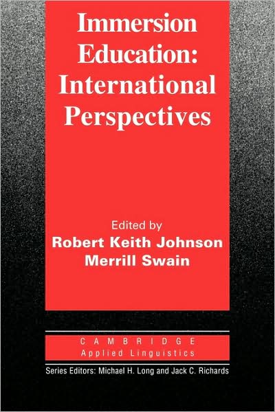 Cover for Robert Johnson · Immersion Education - Cambridge Applied Linguistics (Pocketbok) (1997)