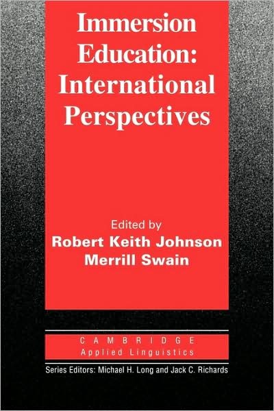 Cover for Robert Johnson · Immersion Education - Cambridge Applied Linguistics (Pocketbok) (1997)