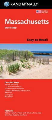 Cover for Rand McNally · Rand McNally Easy to Read Folded Map: Massachusetts State Map (Map) (2021)