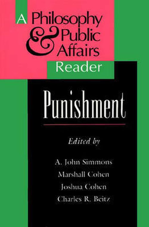 Cover for John Simmons · Punishment: A Philosophy and Public Affairs Reader - Philosophy and Public Affairs Readers (Paperback Book) (1994)