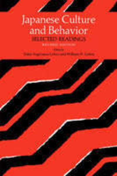 Cover for Japanese Culture and Behaviour: Selected Readings (Taschenbuch) [Revised edition] (1986)