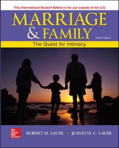 Cover for Robert Lauer · ISE Marriage and Family: The Quest for Intimacy (Paperback Book) (2018)