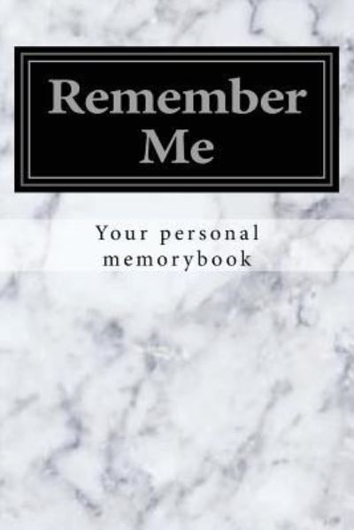 Cover for A Romeijn · Remember Me (Paperback Book) (2017)