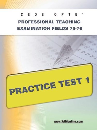 Cover for Sharon Wynne · Ceoe Opte Oklahoma Professional Teaching Examination Fields 75-76 Practice Test 1 (Paperback Book) (2011)