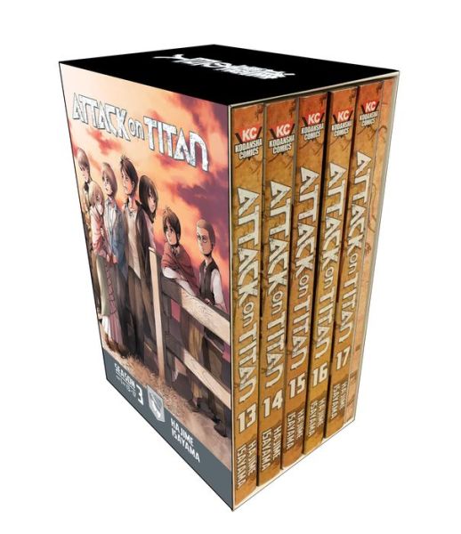 Cover for Hajime Isayama · Attack On Titan Season 3 Part 1 Manga Box Set (Paperback Bog) (2018)