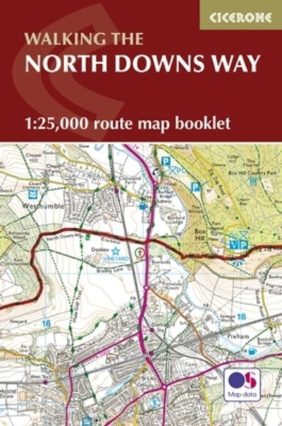 North Downs Way Map Booklet - Kev Reynolds - Böcker - Cicerone Press - 9781852849559 - 15 november 2022