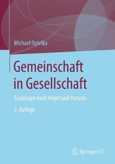 Cover for Opielka · Gemeinschaft in Gesellschaft (Book) (2022)