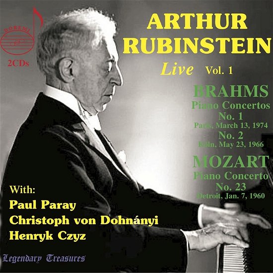 Arthur Rubinstein Live, Vol. 1 - Brahms / Chopin / Mozart - Musikk - DOREMI - 0061297819560 - 3. mars 2023