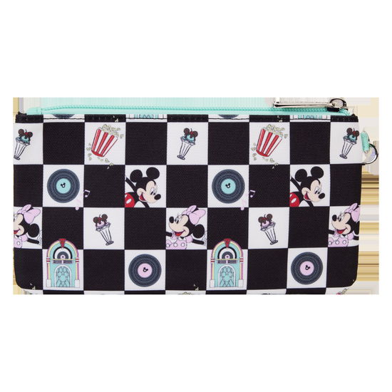 Cover for Loungefly · Loungefly Disney: Mickey &amp; Minnie - Date Night Diner Aop Nylon Wristlet (wdcs0344) (MERCH)