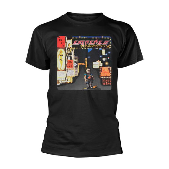 Cover for Extreme · Pornograffitti (T-shirt) [size L] [Black edition] (2020)