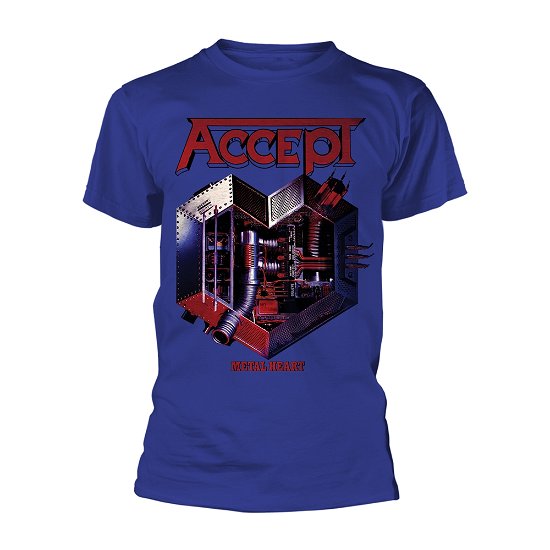 Cover for Accept · Metal Heart 2 (T-shirt) [size S] [Blue edition] (2018)