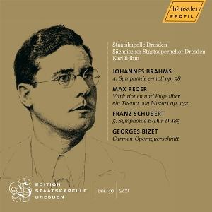 Cover for Karl Bohm · Brahms, Reger &amp; Schubert: Edition Staatskapelle Dresden Vol. 49 - Karl Böhm (CD) (2024)