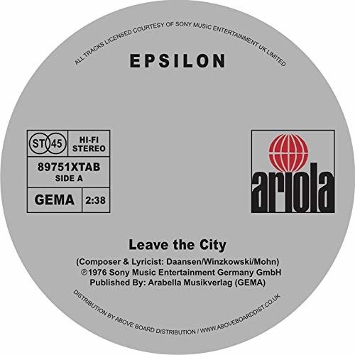 Cover for Epsilon · Leave The City / Wake Up (LP) (2018)