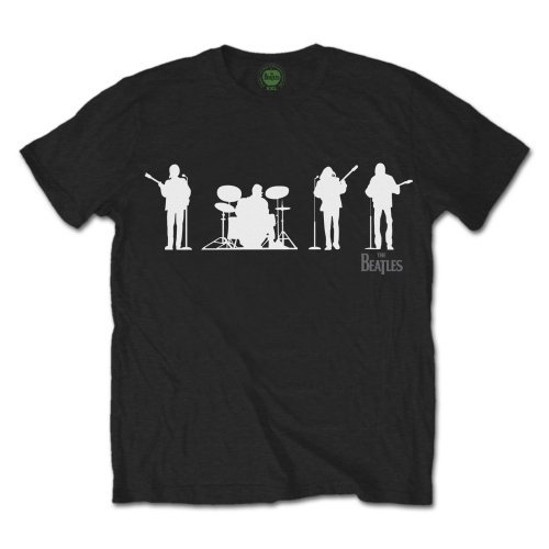 The Beatles Unisex T-Shirt: Saville Row Line Up Silhouette - The Beatles - Merchandise - Apple Corps - Apparel - 5055295332560 - 